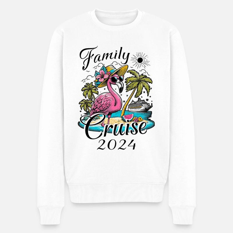 Family Cruise 2024 - Männer Premium Bio Pullover - Weiß