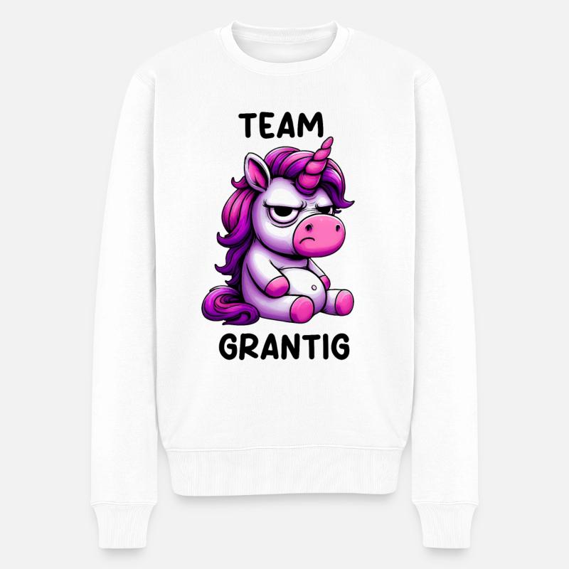 Team Grantig - Männer Premium Bio Pullover - Weiß