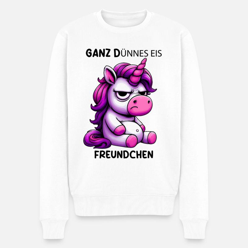 Crème glacée très mince Buddy - Pull Premium bio Homme - blanc
