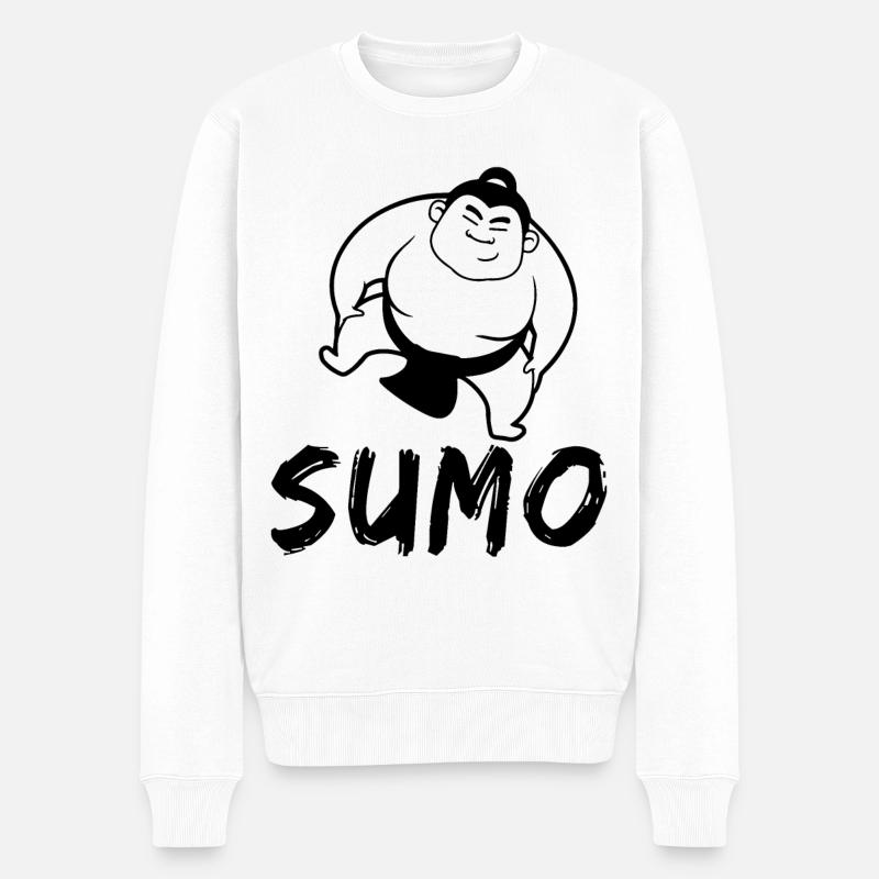Sumo - Pull Premium bio Homme - blanc
