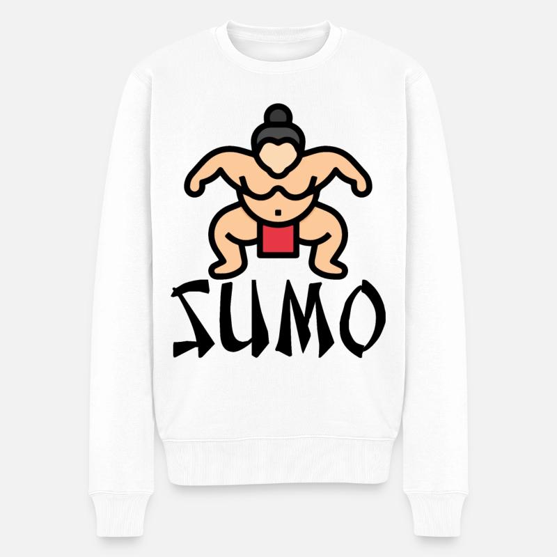 Sumo - Pull Premium bio Homme - blanc
