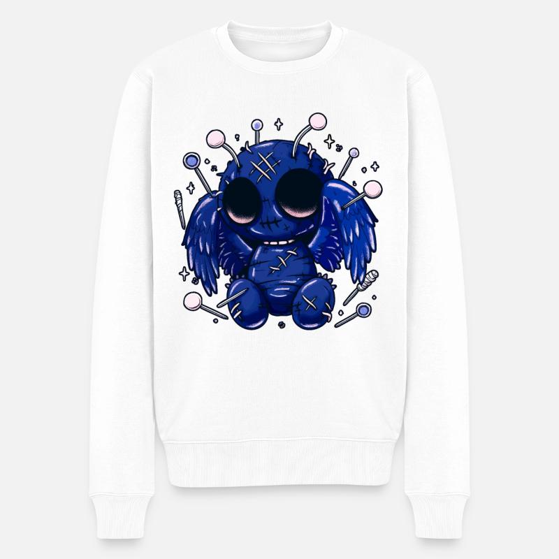 Papillon de nuit gothique pastel - Pull Premium bio Homme - blanc