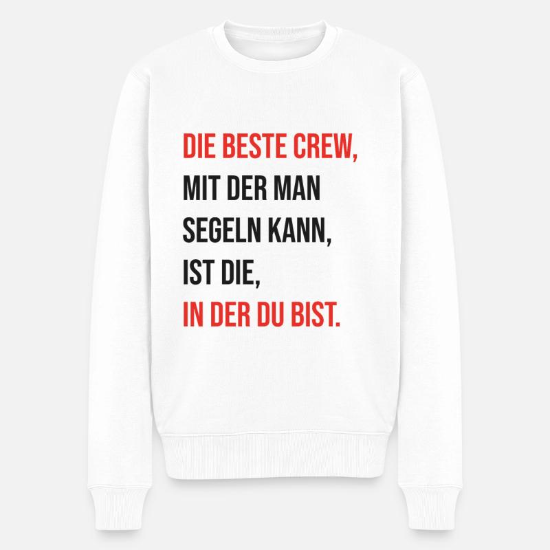 Kollegen Arbeit Beruf Büro lustig Spruch Geschenk - Männer Premium Bio Pullover - Weiß