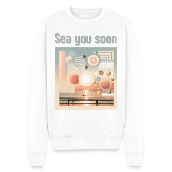 Bis bald am Meer - Männer Premium Bio Pullover - Weiß - Vorne - Thijin (182cm)