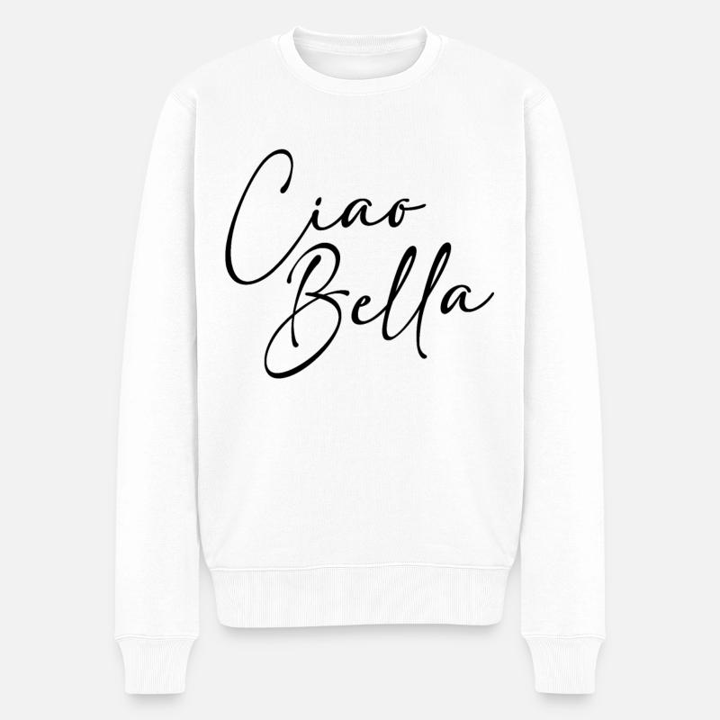 Ciao Bella - Pull Premium bio Homme - blanc