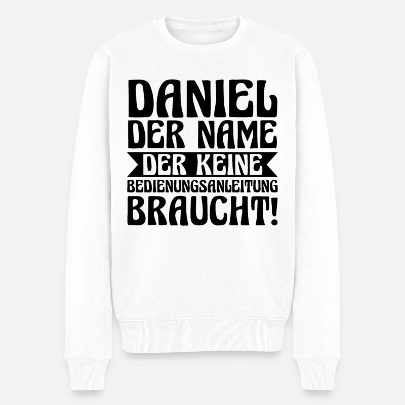 Prénom Daniel - Pull Premium bio Homme - blanc