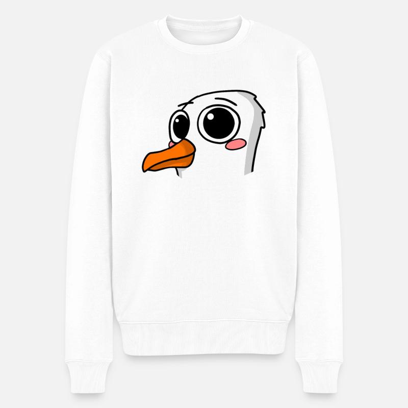 Mouette Motif Tout-petit - Pull Premium bio Homme - blanc