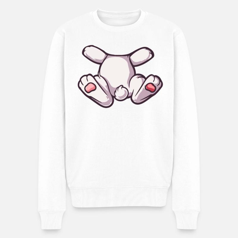 Mignon Lapin Halloween Déguisement - Pull Premium bio Homme - blanc