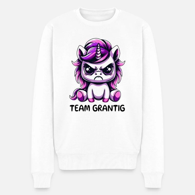 Team Grantig - Männer Premium Bio Pullover - Weiß
