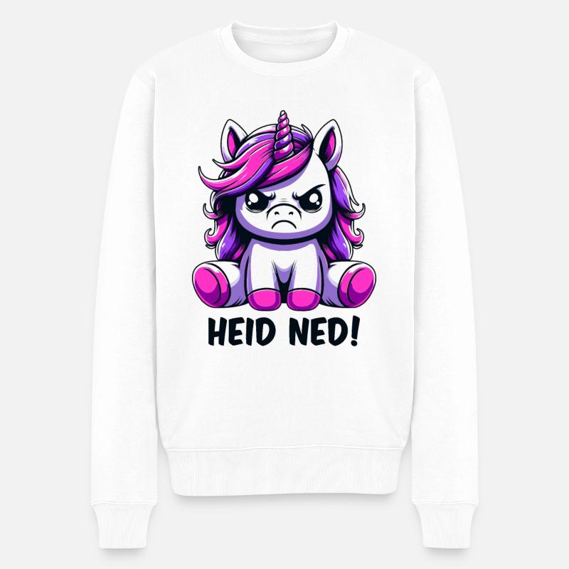 Heid Ned - Männer Premium Bio Pullover - Weiß