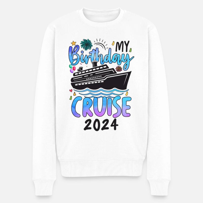 Ma croisière d’anniversaire 2024 - Pull Premium bio Homme - blanc