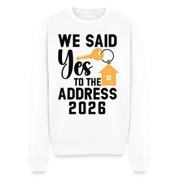 Nous avons dit à l’adresse 2026 - Pull Premium bio Homme - blanc - Devant - Thijin (182cm)
