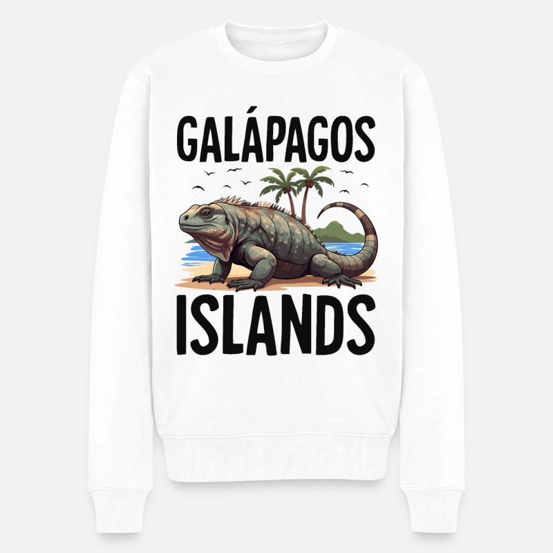 Îles Galapagos - Pull Premium bio Homme - blanc