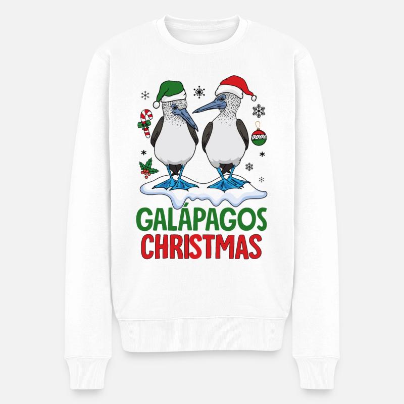 Noël aux Galapagos - Pull Premium bio Homme - blanc
