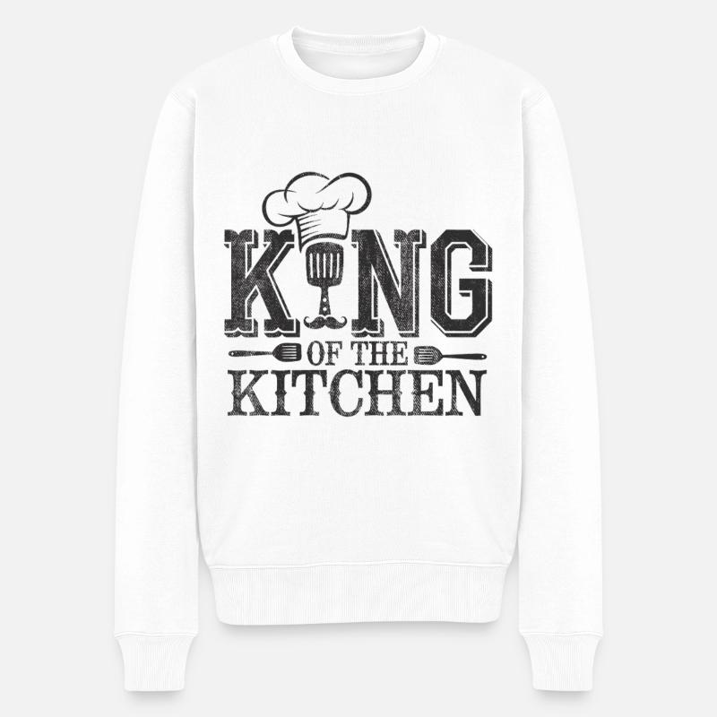 Roi de la cuisine - Pull Premium bio Homme - blanc
