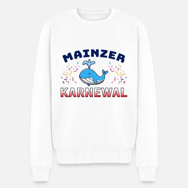 Mainzer KarneWAL Karneval Fastnacht - Männer Premium Bio Pullover - Weiß