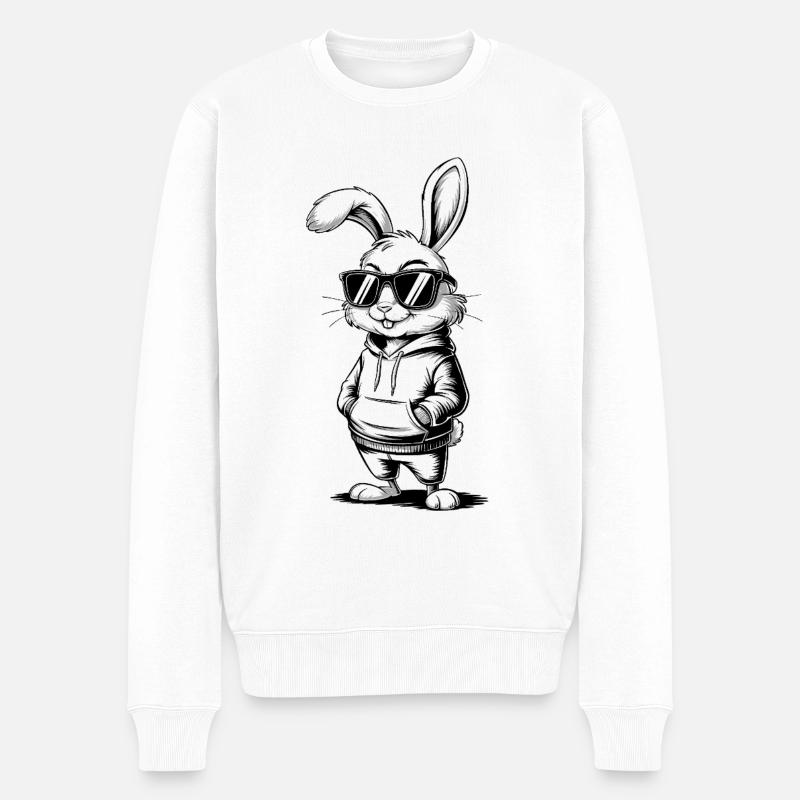 Lapin de rue - Pull Premium bio Homme - blanc