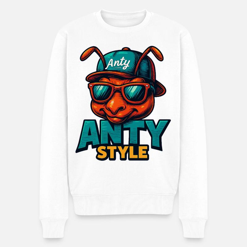 Anty Style - Pull Premium bio Homme - blanc