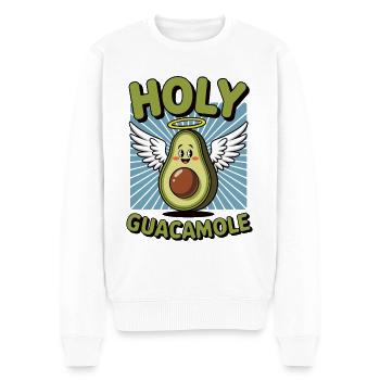 Holy Guacamole - Männer Premium Bio Pullover - Weiß - Vorne - Thijin (182cm)