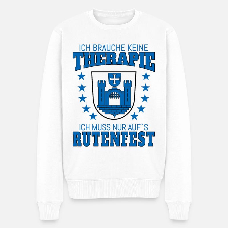 Ravensburg Rutenfest Therapie Ravensburger - Männer Premium Bio Pullover - Weiß
