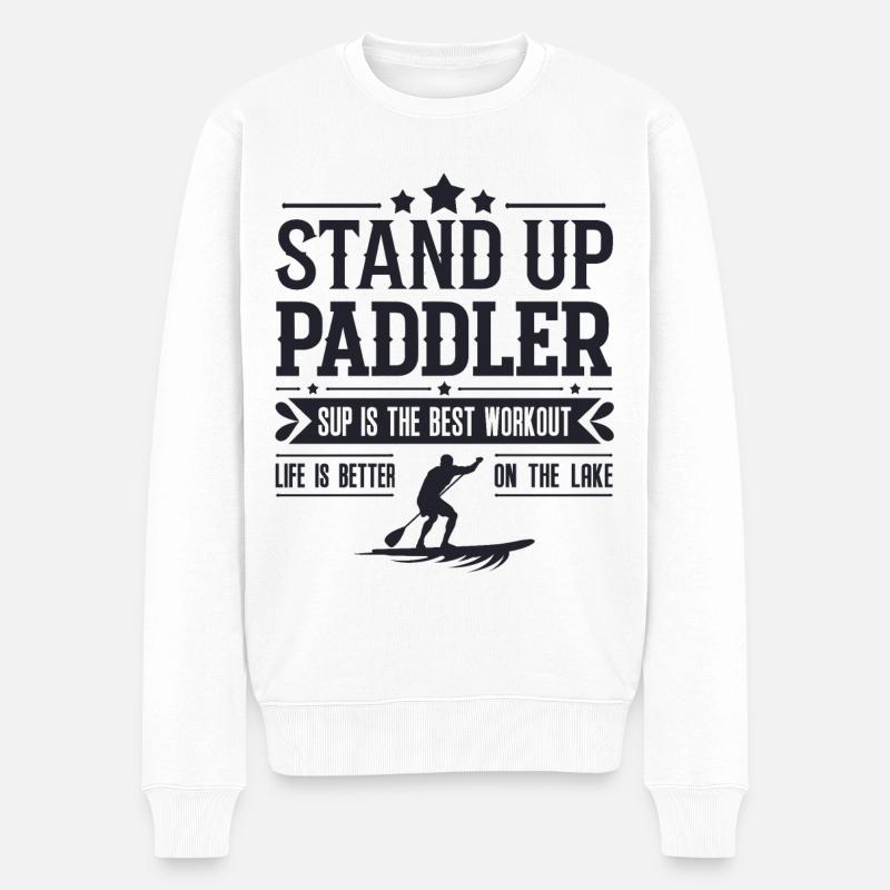 Stand Up Paddler - Pull Premium bio Homme - blanc