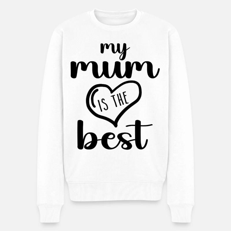 Ma mère est la meilleure - Pull Premium bio Homme - blanc