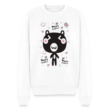 Happy tininess - Men's Premium Organic Jumper - white - Front - Thijin (182cm)