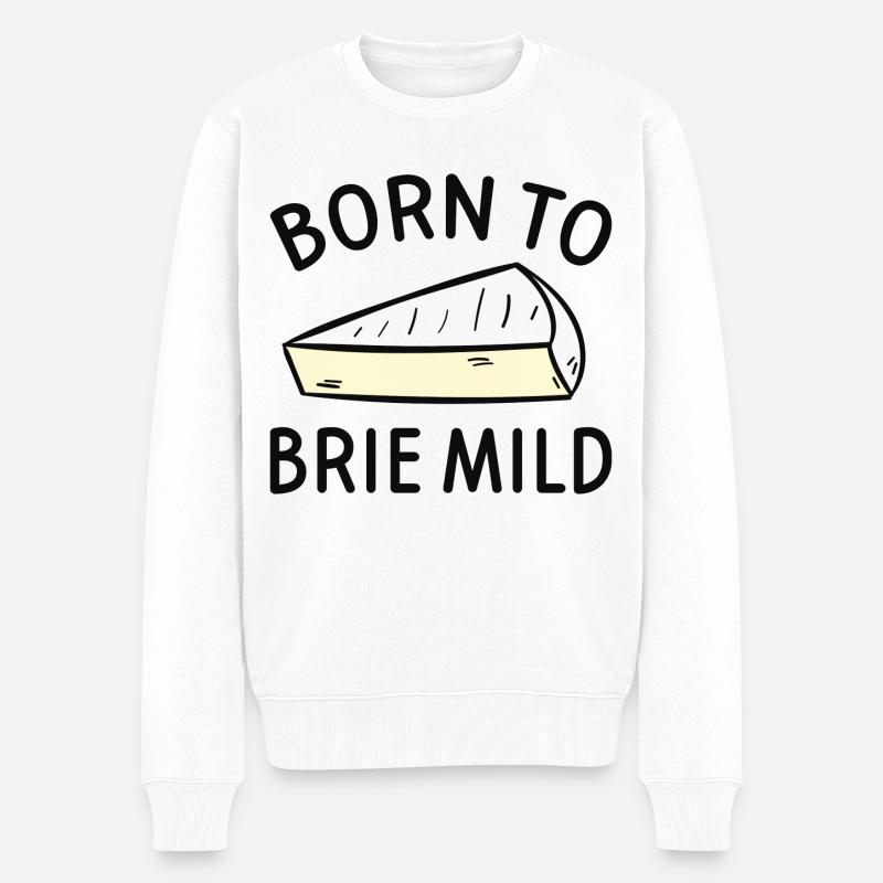 Né à Brie Wild - Pull Premium bio Homme - blanc