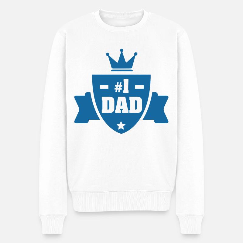Papa numéro un - Pull Premium bio Homme - blanc