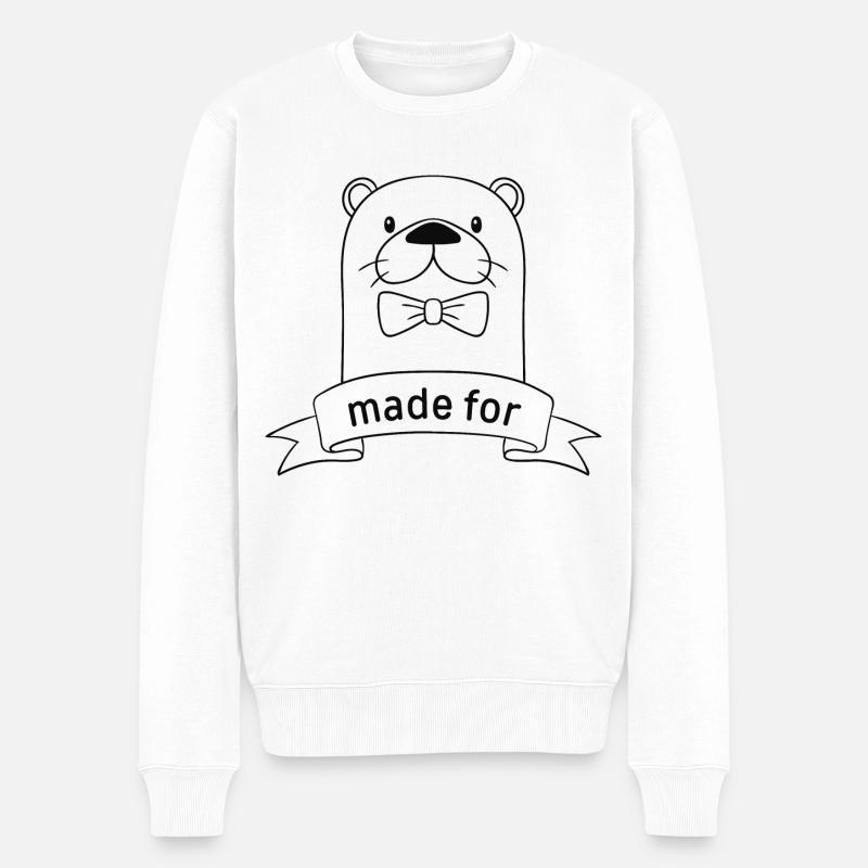 Fait pour chaque loutre - Pull Premium bio Homme - blanc