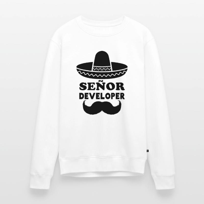 Señor Developer für Programmier & Senior Developer Männer Premium Bio Pullover