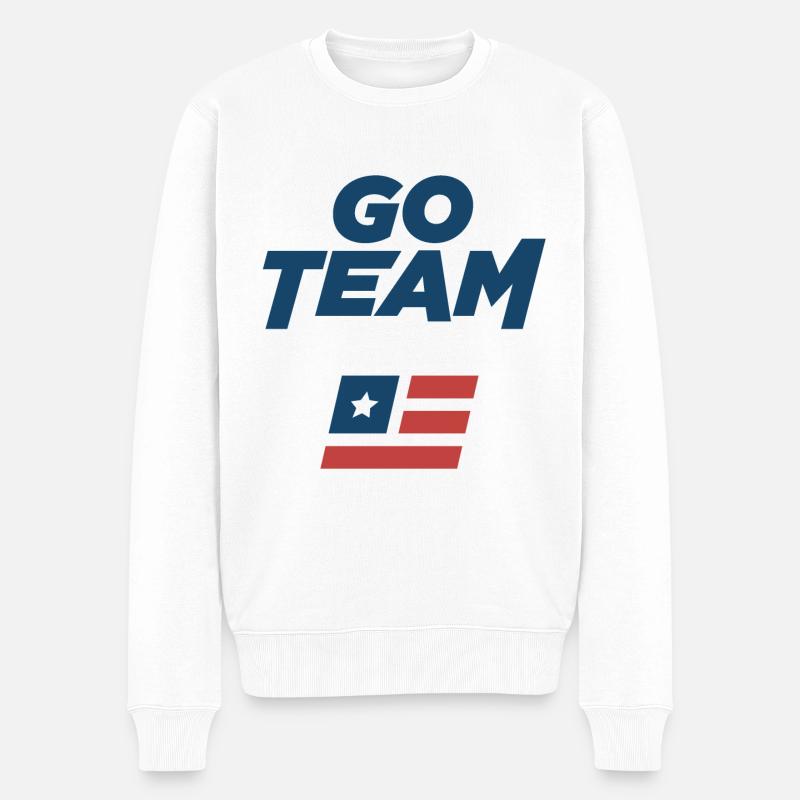 Aller l’équipe - Pull Premium bio Homme - blanc