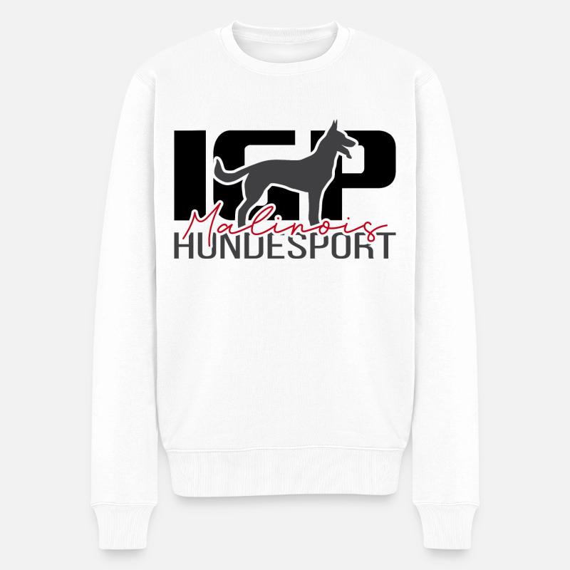 MALINOIS IGP Hundesport Hunde Hund Wilsigns - Männer Premium Bio Pullover - Weiß