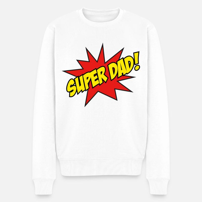 Super papa! - Pull Premium bio Homme - blanc