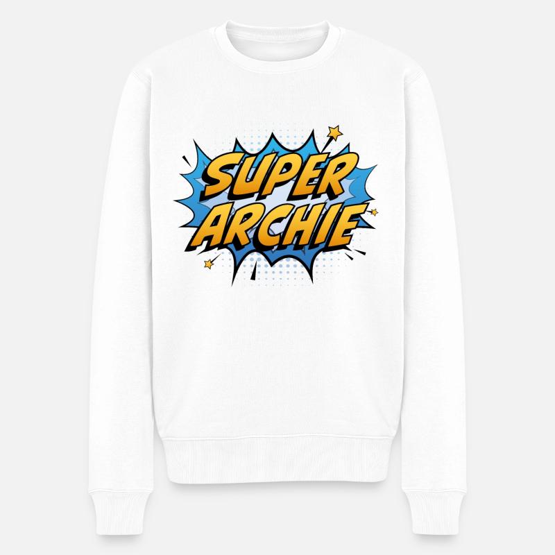 Super Archie - Pull Premium bio Homme - blanc