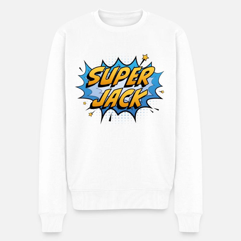 Super Jack - Pull Premium bio Homme - blanc