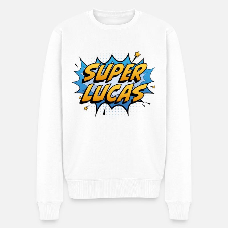 Super Lucas - Pull Premium bio Homme - blanc