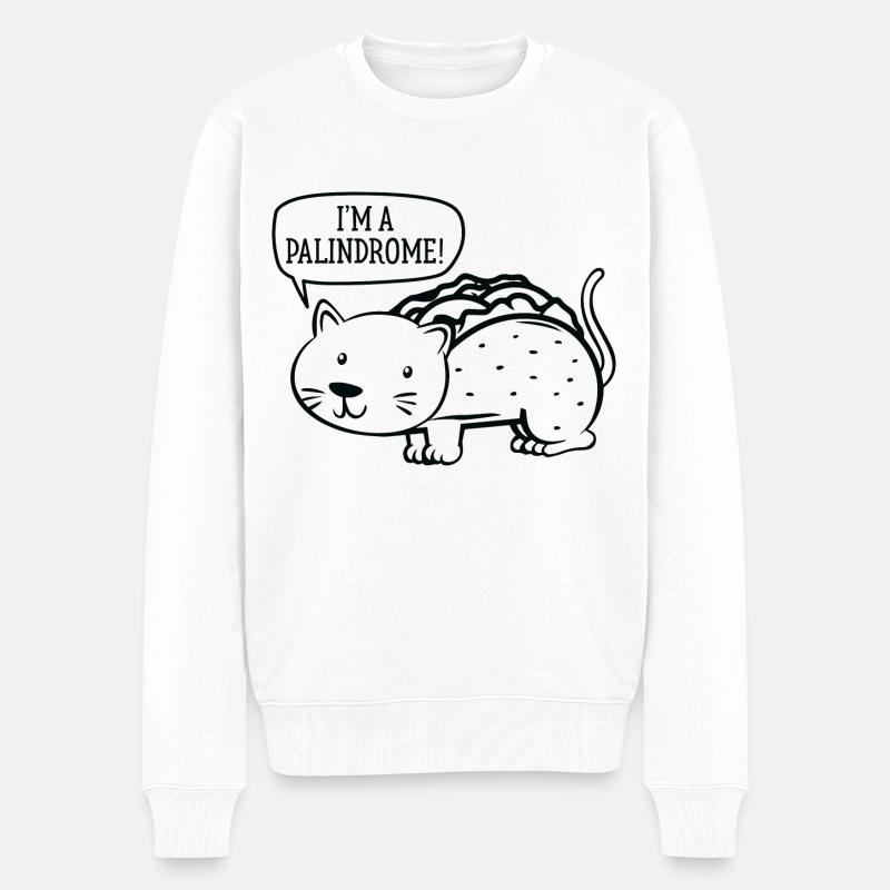 Je suis un palindrome - Pull Premium bio Homme - blanc