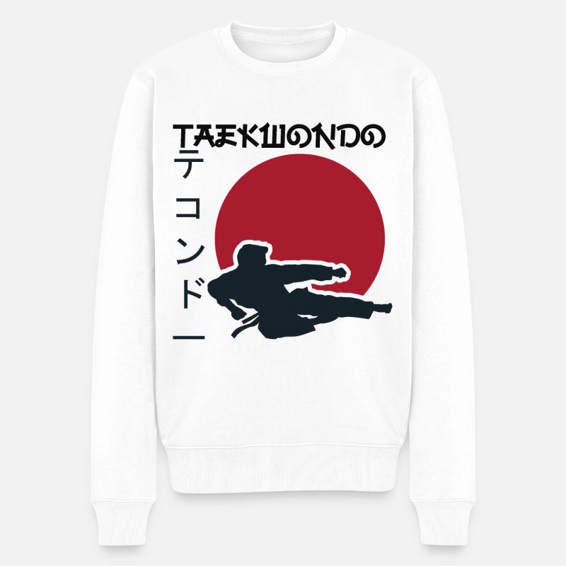 Taekwondo. Kampfsport. Geschenkidee. Japan - Männer Premium Bio Pullover - Weiß