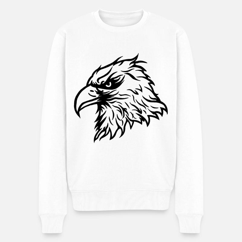 Cool Bald Eagle Eagle - Men's Premium Organic Jumper - white