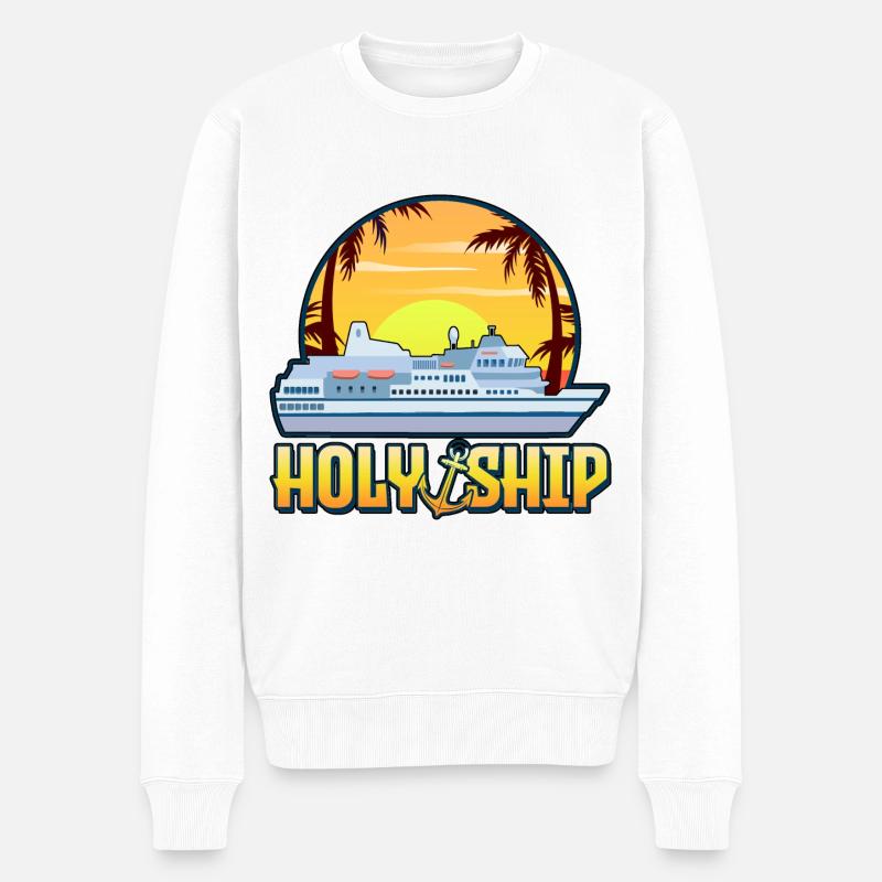 Kreuzfahrer - Männer Premium Bio Pullover - Weiß