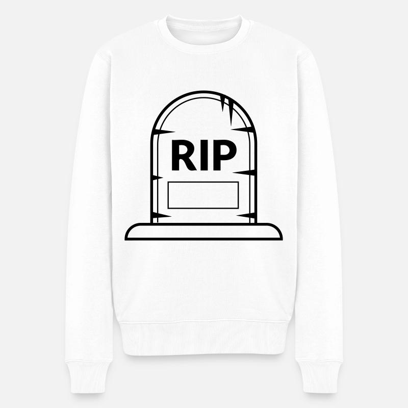 Pierre tombale - Pull Premium bio Homme - blanc