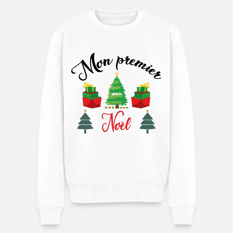 Mon Premier Noel 2023 - Pull Premium bio Homme - blanc