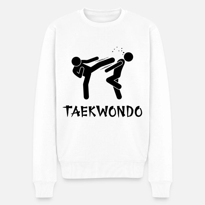Taekwondo - Pull Premium bio Homme - blanc