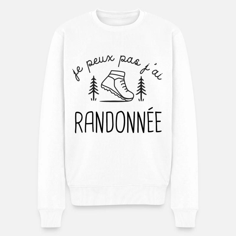 Randonnée Rando randonneur - Pull Premium bio Homme - blanc