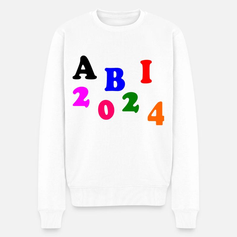 Abi 2024 - Männer Premium Bio Pullover - Weiß