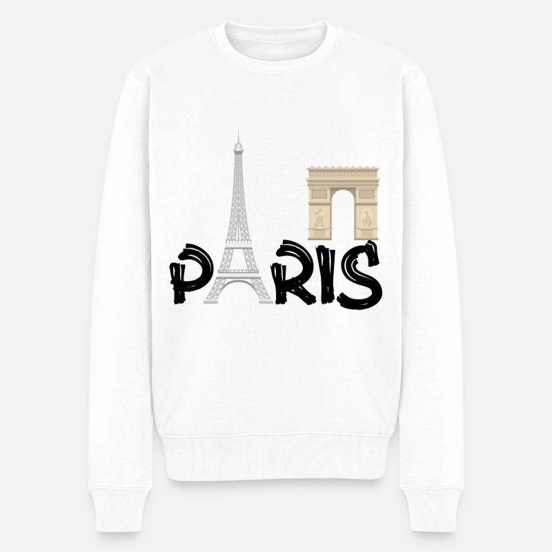 PARIS - Pull Premium bio Homme - blanc