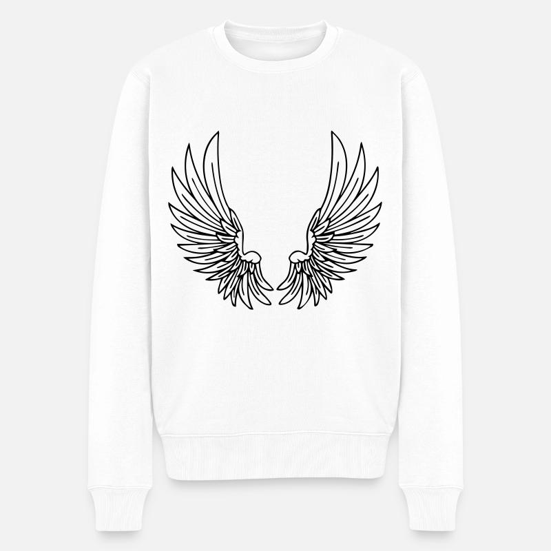 Ailes - Pull Premium bio Homme - blanc