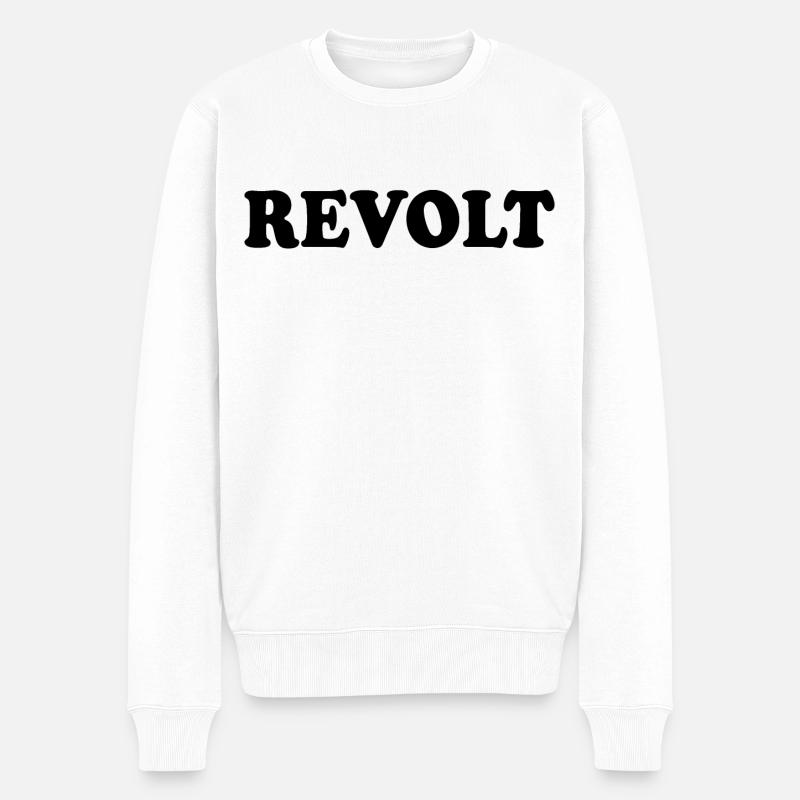 Revolt - Pull Premium bio Homme - blanc