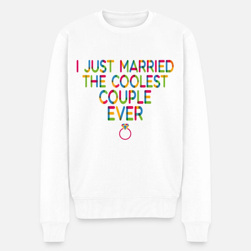 Couple cool jamais - Pull Premium bio Homme - blanc